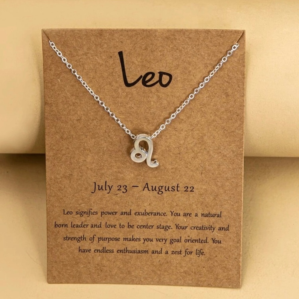Leo Zodiac Sign Adjustable Necklaces